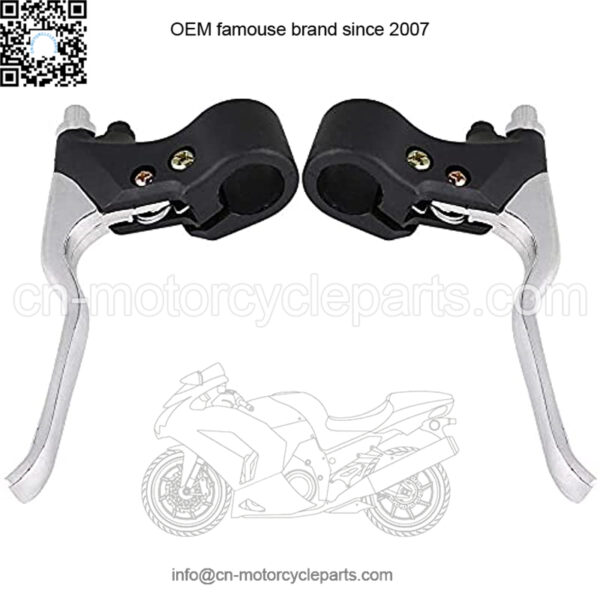 Throttle Brake Levers for Pocket Bike Mini Motorcycle,ABS + Aluminum AlloyHandle Grips Kill on/Off Switch Throttle Brake Levers Kit - Image 2