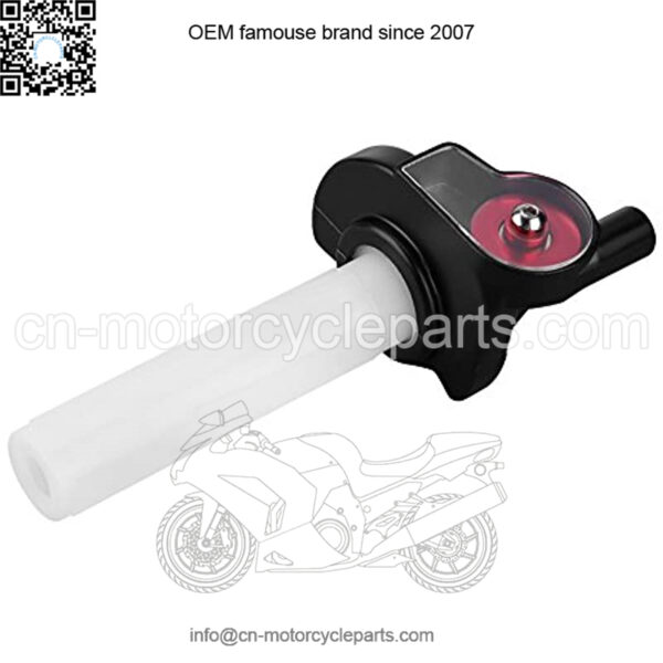 Throttle Grips,22mm Aluminum Alloy/Plastic Motorcycle Visual Throttle Grips Twist Gas Throttle Handle Throttle Control for 50cc-160cc ATV Dirt Bike (Red)