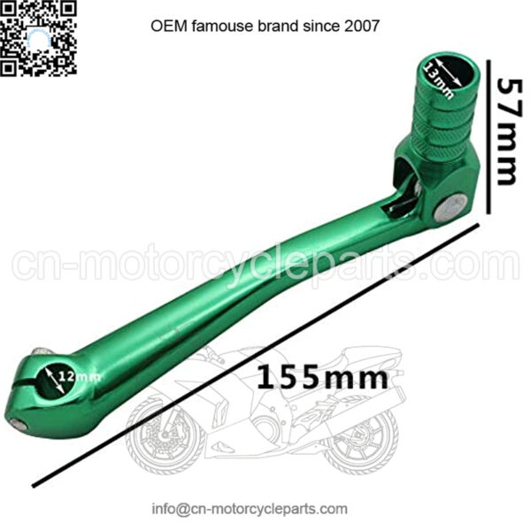 CNC Aluminum 2" Folding Gear Shifter Shift Lever for Honda XR50 CRF50 XR CRF 50cc 70cc 90cc 110cc 125cc Dirt Pit Bike (Green) - Image 3