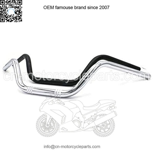 Motorcycle Universal High-Rise Handlebars Drag Bar Cruiser Chopper Bobber Touring Atv With 7/8 inch 22mm Bar (Black)