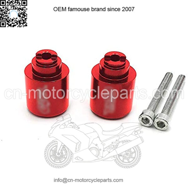 MT220-010-CBR- Red Bar Ends Compatible with CB 559 919 CBR 600 1000 VFR 800 VTR RC51 Gold Wing GL 1800 - Image 3