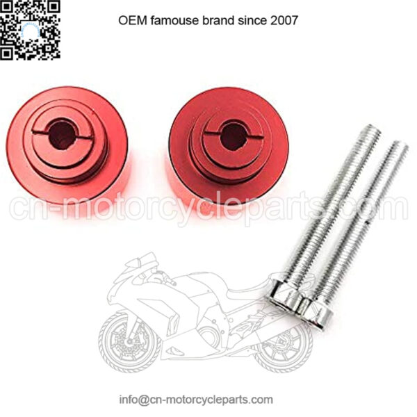 MT220-010-CBR- Red Bar Ends Compatible with CB 559 919 CBR 600 1000 VFR 800 VTR RC51 Gold Wing GL 1800 - Image 4