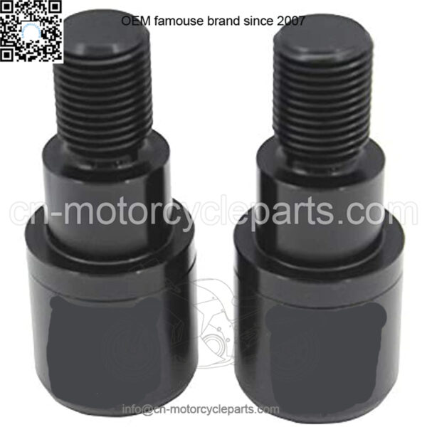 Handlebar Grips Bar Ends Slider, Bar End Caps, with Hex Key Compatible with YAMAHA MT-07 MT-09 MT-10 XSR700 CNC Aluminum   Black - Image 3