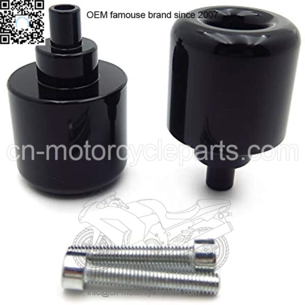 MT325-006- Black Bar Ends Compatible with Cbr600 Vfr800 Cb919 900Rr 929Rr 954Rr Vtr Rc51 Gl1800 - Image 4