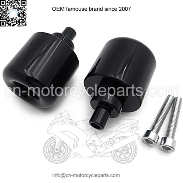 MT325-006- Black Bar Ends Compatible with Cbr600 Vfr800 Cb919 900Rr 929Rr 954Rr Vtr Rc51 Gl1800 - Image 5