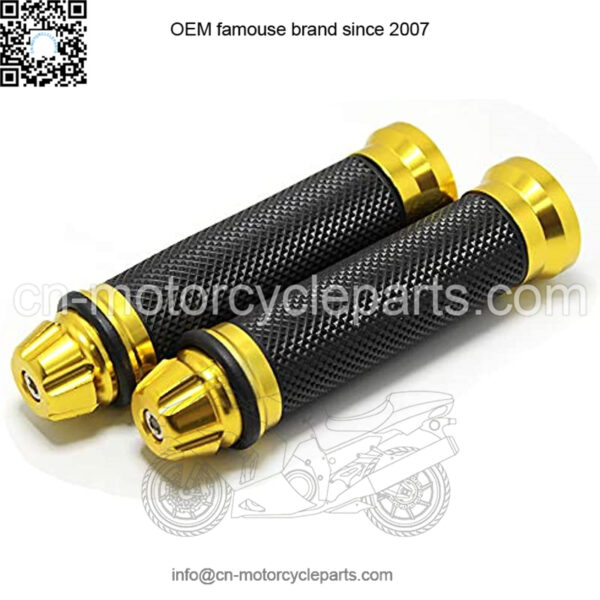 Motorcycle Grips Alluminum Bar End Thruster Grip 7/8" 22mm 24mm Motorcycle Handlebar Grips Compatible with Honda Yamaha Kawasaki(Gold) - Image 2
