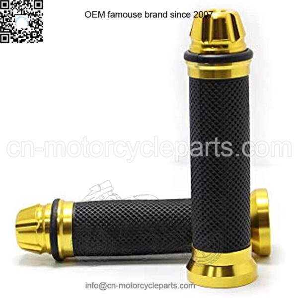 Motorcycle Grips Alluminum Bar End Thruster Grip 7/8" 22mm 24mm Motorcycle Handlebar Grips Compatible with Honda Yamaha Kawasaki(Gold) - Image 5