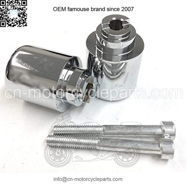 MT220-010- Motorcycle Chromed RR Logo Bar Ends Super Blackbird CBR1100XX CBR 1000 RR 2004-2008 CBR 600RR 2003-2013 CBR 600 F1/F2/F3/F4/F4I 1987-2006 etc. See descriptio