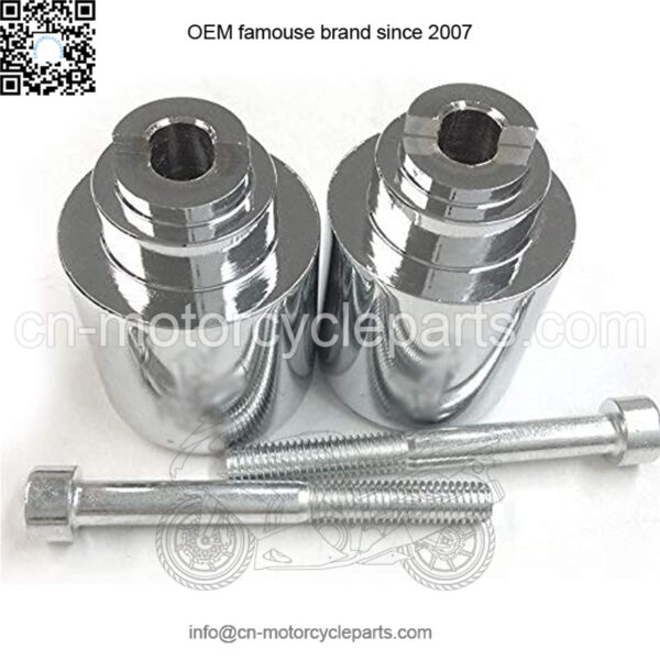 MT220-010- Motorcycle Chromed RR Logo Bar Ends Super Blackbird CBR1100XX CBR 1000 RR 2004-2008 CBR 600RR 2003-2013 CBR 600 F1/F2/F3/F4/F4I 1987-2006 etc. See descriptio - Image 5