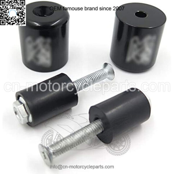 MT220-005-SXR Handlebar Bar End Slider Rubber Black Compatible with Suzuki Hayabusa 99-11/Katana 600 89-08 - Image 2