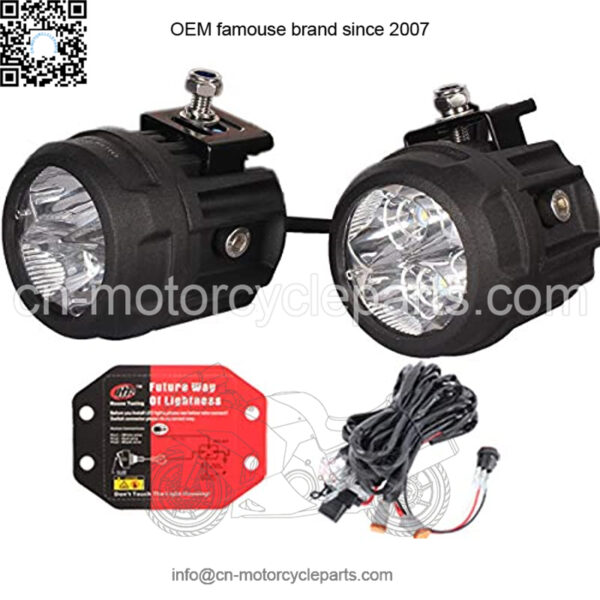 HOUSE TUNING LED Spot Light Kit - 2 Pack, 3 inch Round LED Accessory Lights with Wiring Harness ,LED Fog Light for Utv ATV Motorcycle Trucks Off Road (80W Spot - 3" Round)