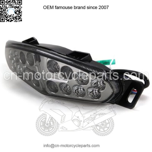Integrated Sequential LED Tail Lights Smoke Lens for 2009-2011 Kawasaki Ninja 650R & ER-6n - Image 2