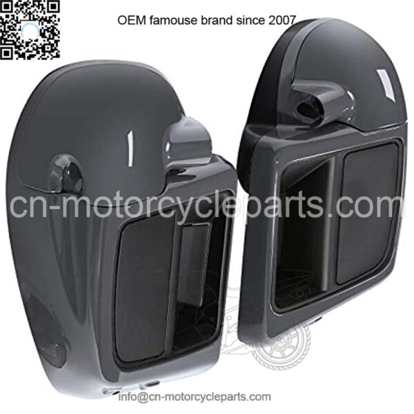 Gray Lower Vented Leg Fairing Glove Box Fit For Harley Road Street Glide 2014-2020 - Image 3