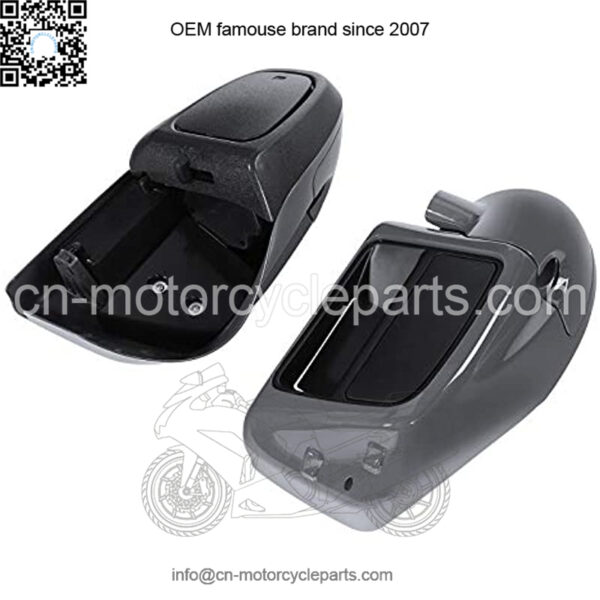Gray Lower Vented Leg Fairing Glove Box Fit For Harley Road Street Glide 2014-2020 - Image 5