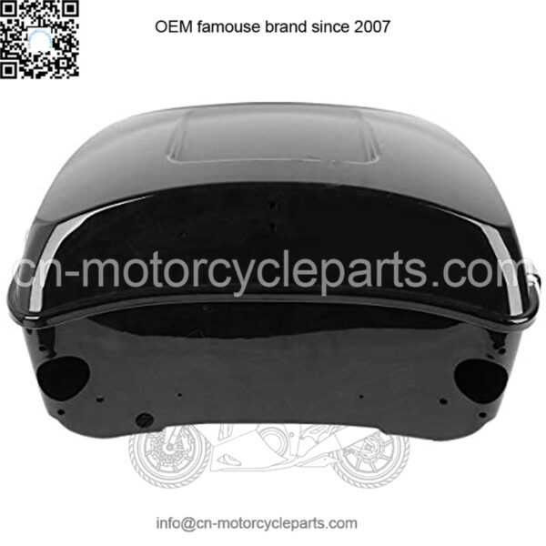 Tour Pack Trunk with Backrest and 6.5" Speakers Mount Rack Fit for Harley Touring Road King 2014-2020 - Image 3