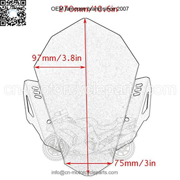 CNC Windscreen Motorcycle Windshield Aluminum For Y.a.m.a.h.a FZ07 FZ-07 MT07 MT-07 2018 2019 2020 - Image 2