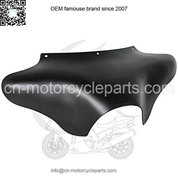 Front Outer Batwing Fairing+Clear Windshield Windscreen Fit For Harley Touring 1996-2013 Electra Glide, Street Glide, Ultra Classic, Trike Models Matte Black 2012 2011 2010 2009 2008 - Image 2