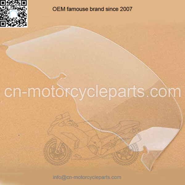 Front Outer Batwing Fairing+Clear Windshield Windscreen Fit For Harley Touring 1996-2013 Electra Glide, Street Glide, Ultra Classic, Trike Models Matte Black 2012 2011 2010 2009 2008 - Image 3