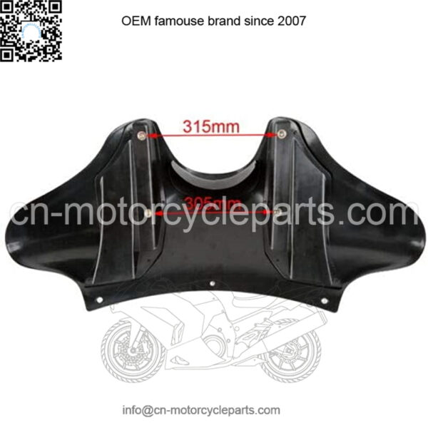 Front Outer Batwing Fairing+Clear Windshield Windscreen Fit For Harley Touring 1996-2013 Electra Glide, Street Glide, Ultra Classic, Trike Models Matte Black 2012 2011 2010 2009 2008 - Image 4