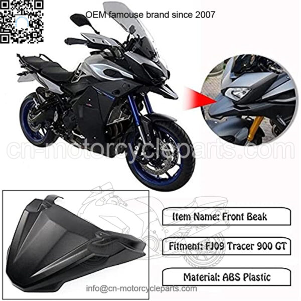 Front Lip Fender ABS Mudguard Front Wheel Fender Beak Nose Cone 2019 Fit for Y amah-A Tracer 900 GT FJ-09 MT-09 Tracer900 2015-2020 Fender - Image 3