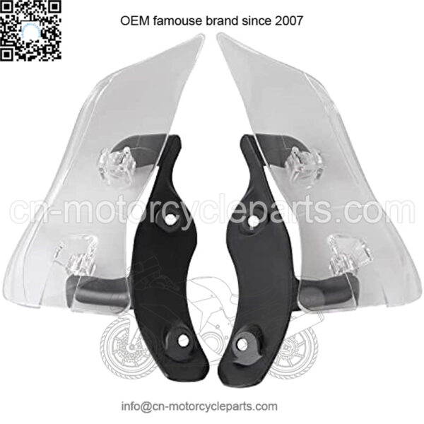 Motorcycle ABS Clear Adjustable Fairing Side Wing Windshield Air Deflectors Fairing For Harley Touring Road Glide FLTRXS FLTRUSE 2015-2020