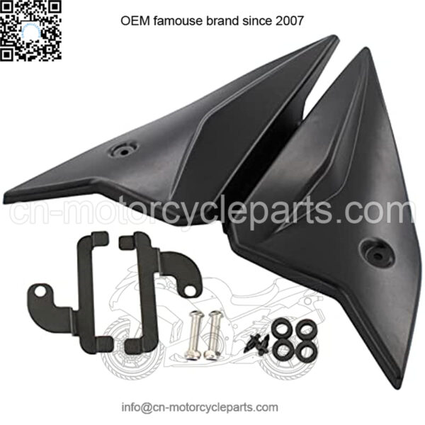 Motorcycle ABS Plastic Side Panel Covers Fairings for 2015-2018 Yamaha MT-09 FZ-09 - Black