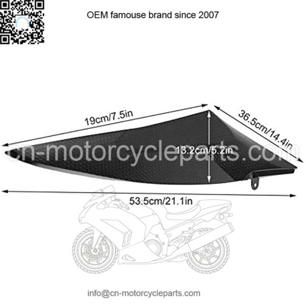 Motorcycle Accessories Gas Tank Side Trim Insert Cover Panel Motorbike Fairing Cowl Plastic Gas Tank Side Fairing Panel Cover Trim for YAMAHA YZF-R6 2006-2007 - Image 4