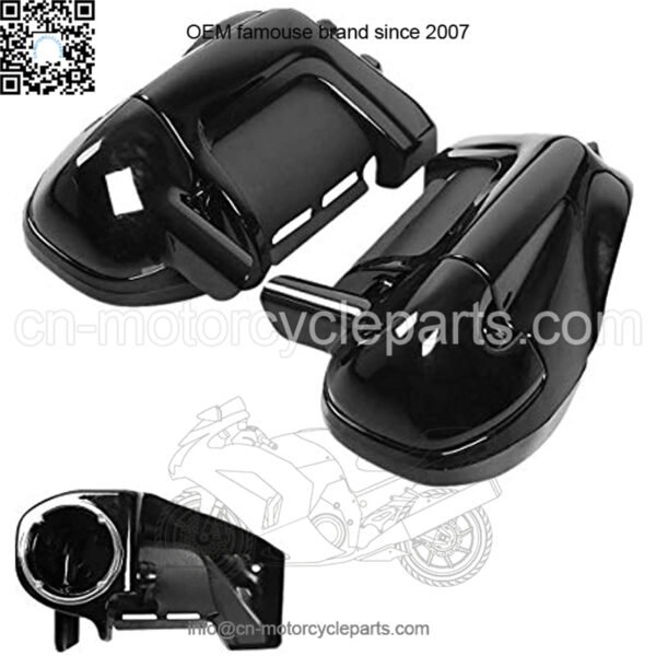 Lower Vented Leg Fairings + 6.5" Speaker Box Pods Fits For Harley Road Street Glide 1983-2013