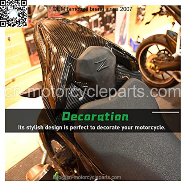 Motorcycle ABS Rear Seat Cover Passenger Pillion Tail Section Fairing Back Cowl for Z900 2017 2018 2019 2020 2021 Z900 Z 900 17-21 (Matter Black) - Image 4