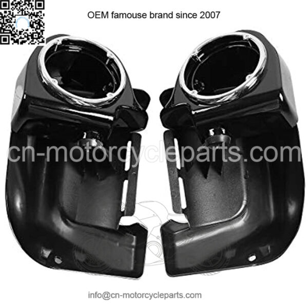 Lower Vented Leg Fairings W/ 6.5" Speaker Box Pods for Harley Touring 1983-2013 Road King Electra Street Glide Ultra Classic - Image 2