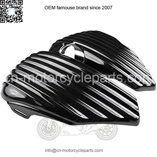 for Harley Sportster 1200 2004-2013 XL1200C XL1200L XL1200C XL1200R XL1200V XL1200X XL1200N Left Right Side Oil Tank Fairing Battery Cover Guard Replacement (Left+Right) - Image 3