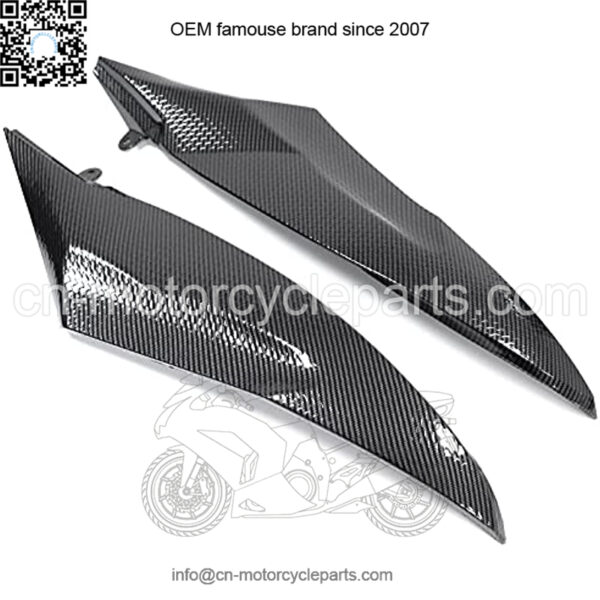 Motorcycle Accessories Carbon Fiber Gas Tank Side Trim Insert Cover Panel Fairing Cowl, Compatible with Yamaha YZF R6 2006 2007 YZFR6 06 07