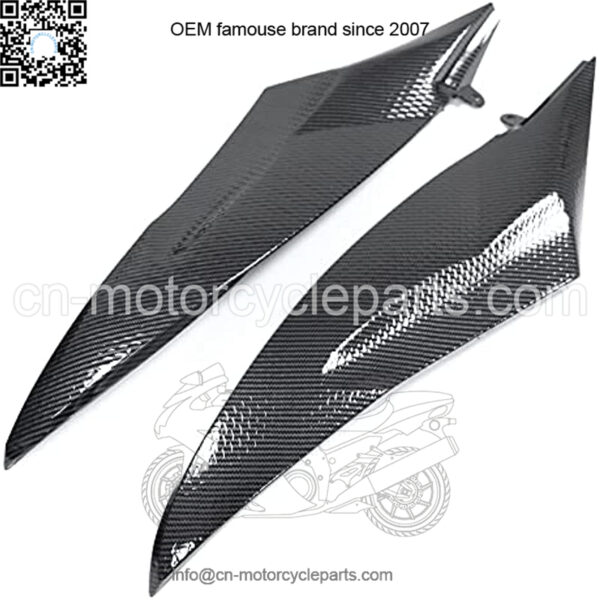 Motorcycle Accessories Carbon Fiber Gas Tank Side Trim Insert Cover Panel Fairing Cowl, Compatible with Yamaha YZF R6 2006 2007 YZFR6 06 07 - Image 3