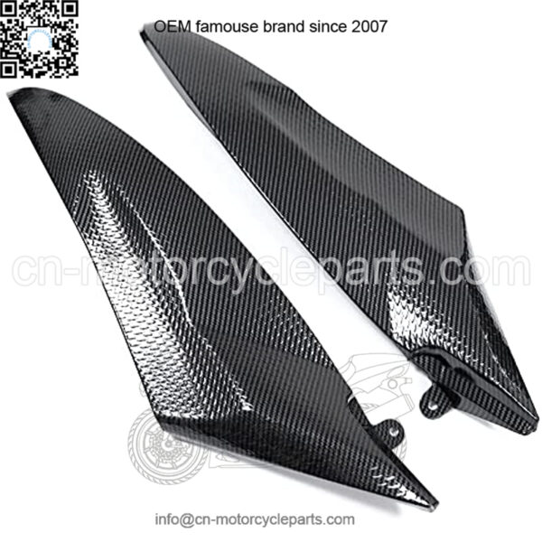 Motorcycle Accessories Carbon Fiber Gas Tank Side Trim Insert Cover Panel Fairing Cowl, Compatible with Yamaha YZF R6 2006 2007 YZFR6 06 07 - Image 4