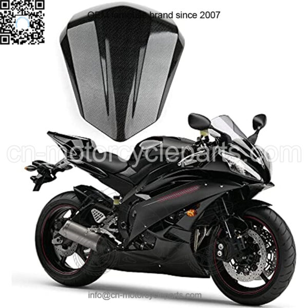 Motorcycle ABS Plastic Solo Rear Seat Cover Cowl for Yamaha R6 2006-2007 Fairing Motorbike Part Styling (Carbon Fiber Black)