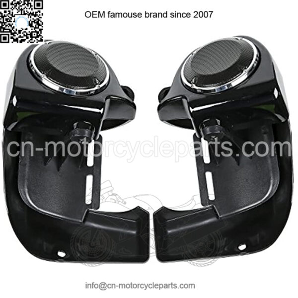 Lower Vented Leg Fairing + 6.5" Speakers W/Grills for Harley Touring 1983-2013 Road King Electra Street Glide Ultra Classic