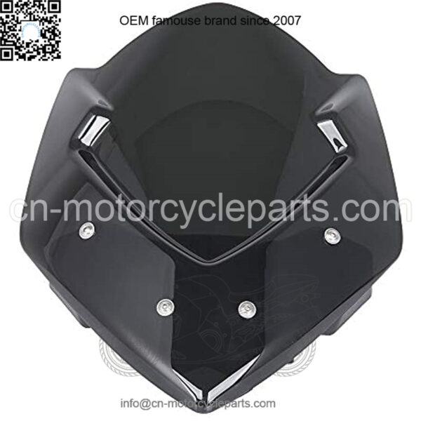 Motorcycle ABS Plastic Windscreen Windshield Fairing Wind Shield Screen Protector with Mounting Bracket for Suzuki GSXS GSX-S 1000 GSXS1000 2015 2016 2017 2018 2019 2020 2021 Accessories(Smoke) - Image 4