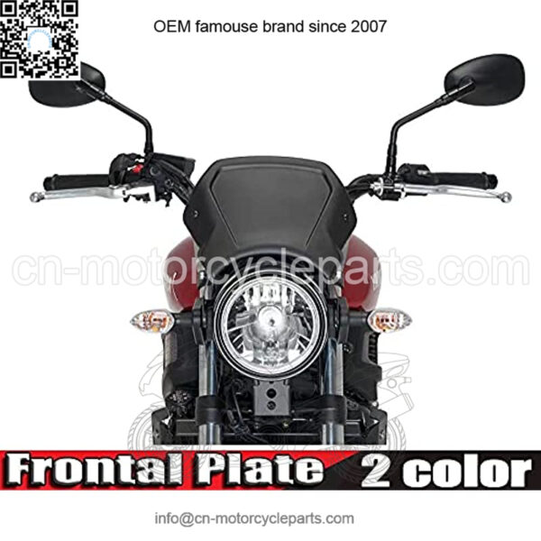 Motorcycle Accessories Cafe Sports Frontal Plate WindScreen Windshield Deflector Compatible with Yamaha XSR700 XSR-700 2016-2021 XSR 700 19' (Color : Black) - Image 3