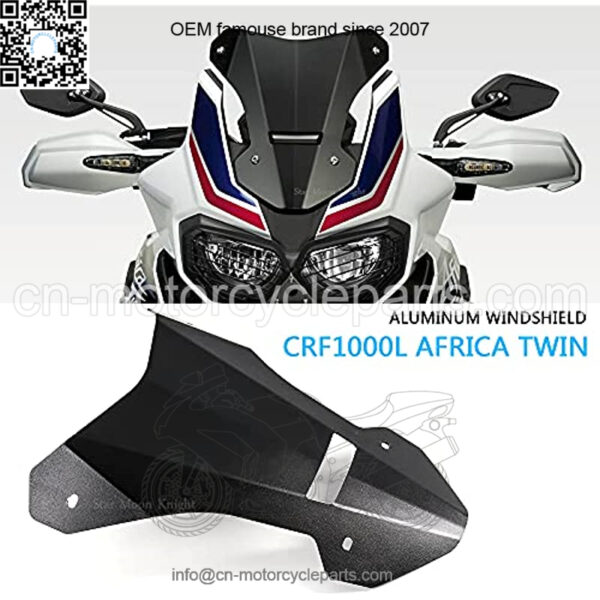 Motorcycle Accessories Wind Screen Compatible with Honda CRF1000L Africa Twin crf 1000 l 2016-2019 Windshield Windscreen Screen Protector - Image 2