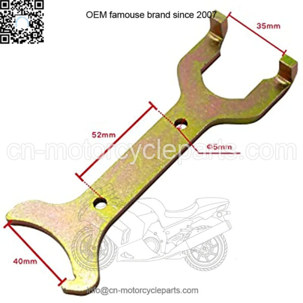 Rear Shock Spanner Wrench Adjustment Tool Fit for Harley Sportster 1984-2015 Touring Softail Dyna - Image 2