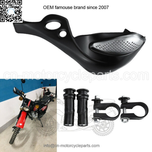 2   Handle bar Hand Grip 7/8" 22mm Wind Deflector Shield Motorcycle ATV Dirt Bike - Image 4