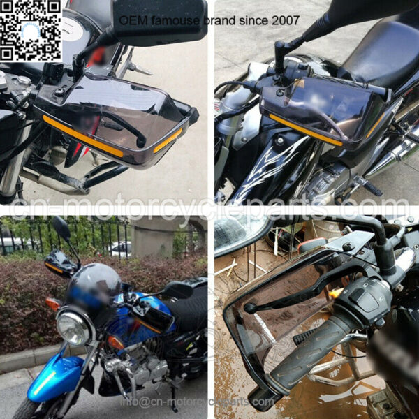 22mm 7/8" ATV Motorcycle Handle Bar Hand Guard Protector Wind Deflector Shield - Image 4