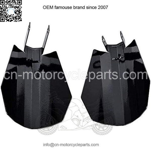 Black Motorcycle Handguard Hand Guard Wind Cold Protector Compatible withWindshield for Harley Sportster Touring Street Glide Road King Electra Glide 2007-2020 - Image 2