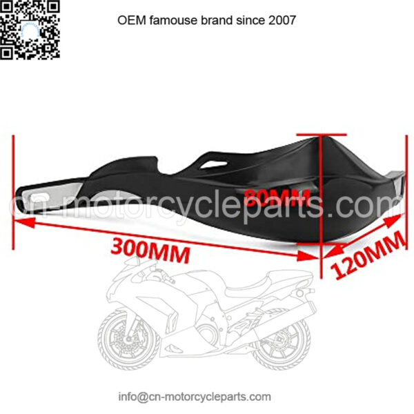 Motorcycle Universal Handguards Dirt Bike Hand Guards For ATV off Road Motocross Enduro - Black - Image 2