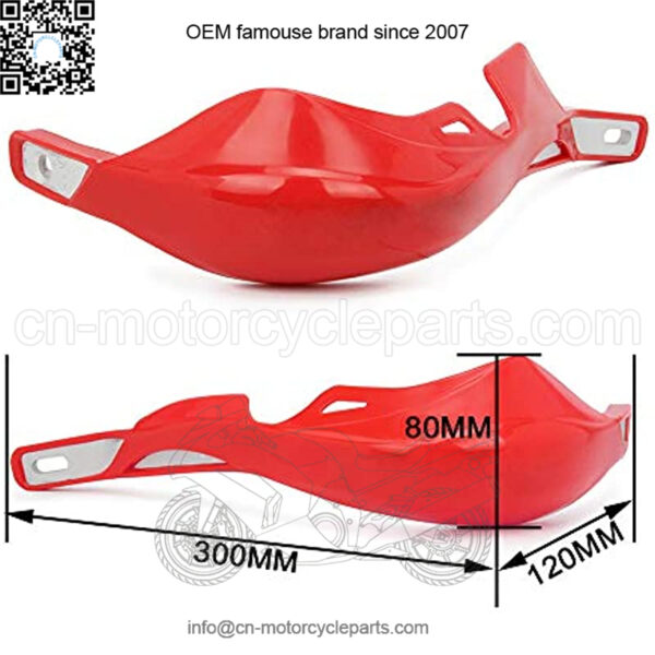Motorcycle Universal Handguards Aluminum Hand Guards Brush Bar For off Road ATV For Motocross Dirt Bike Enduro -Red - Image 3