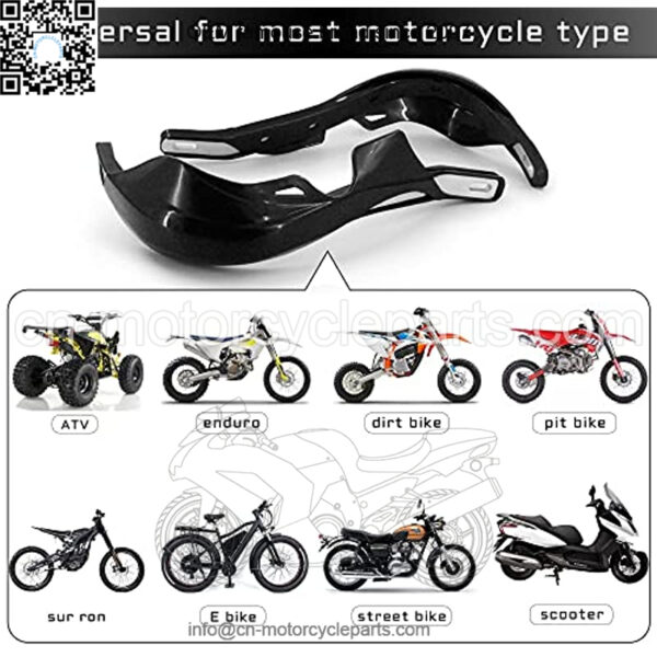 RACING Motorcycle Universal Handguards Dirt Bike Hand Guards For ATV Pit Bike off Road Motocross Enduro MX- Black - Image 3