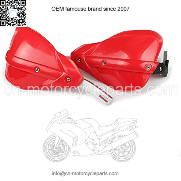 Universal ATV Handguards Hand Guards 7/8" 22mm and 1 1/8"28mm PP Plastic Guard For CR CRF 125 250 300 CR125R CR250R CR500R CRF150R CRF150F Motorcycle Racing Supermoto Dirt Bike Red