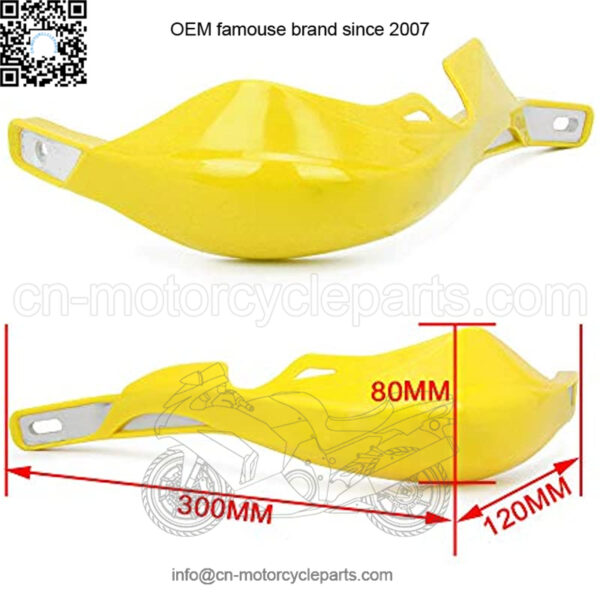 RACING Motorcycle Universal Handguards Aluminum Hand Guards Brush Bar For off Road ATV For Motocross Dirt Bike Enduro -Yellow - Image 2