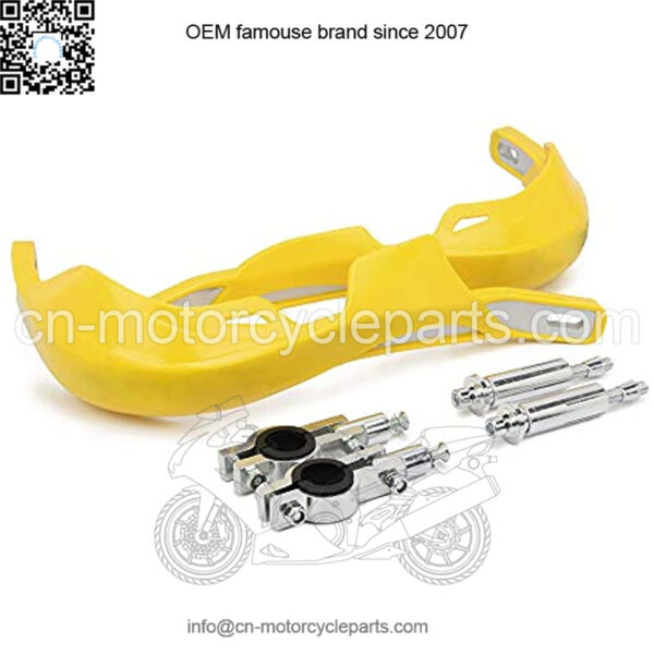 RACING Motorcycle Universal Handguards Aluminum Hand Guards Brush Bar For off Road ATV For Motocross Dirt Bike Enduro -Yellow - Image 3