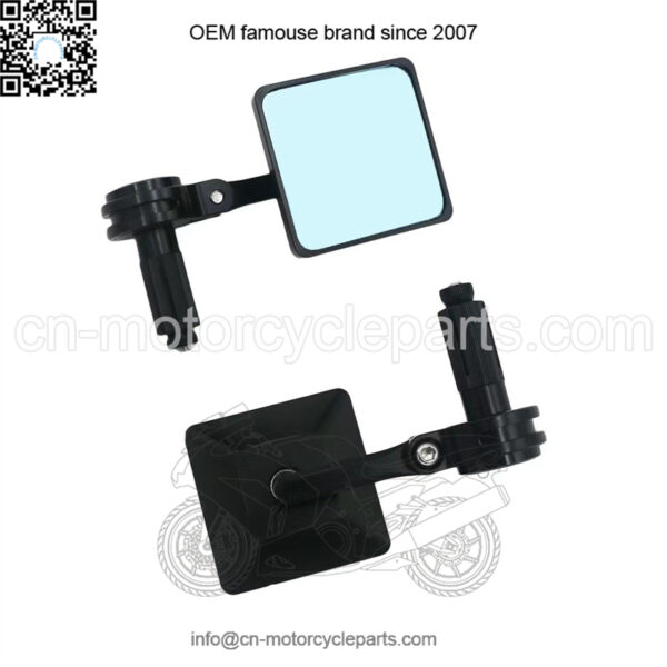 Motorcycle square blue glass handle mirror rearview mirror motorcycle reversing mirror cross-border motorcycle small reversing mirror